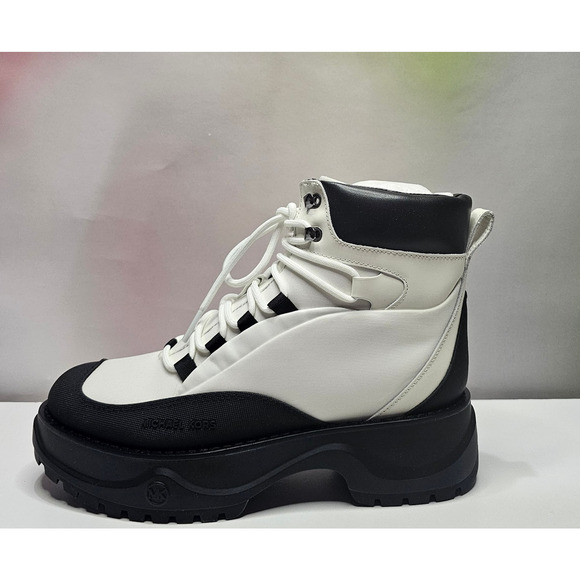 Michael Kors Women's Dupree Ankle Hiker Booties Size 9.5 Black/White NWT - Picture 4 of 7